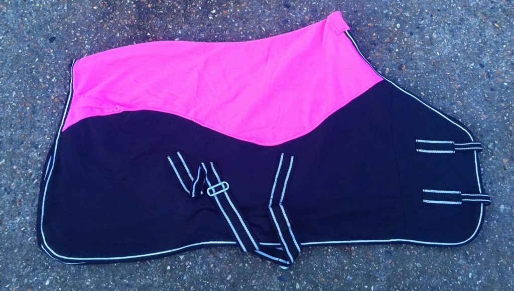 New Mini Shetland Pony Foal SHOW FLEECE RUG PINK / BLACK CHOICE OF