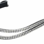 Cwell Equine Designer U Team Gb 5 Row Bling Browband Black Choice of Sizes 