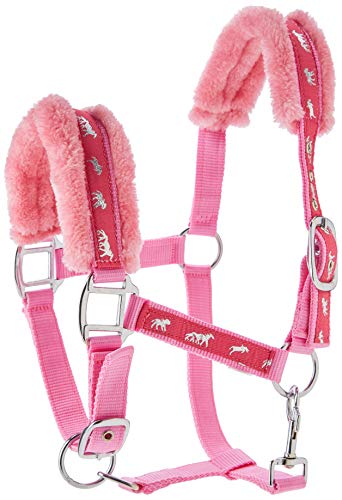 Headcollar Classic Pink COB High Quality Nylon Headcollar with Stainless Steel Look only PINK 