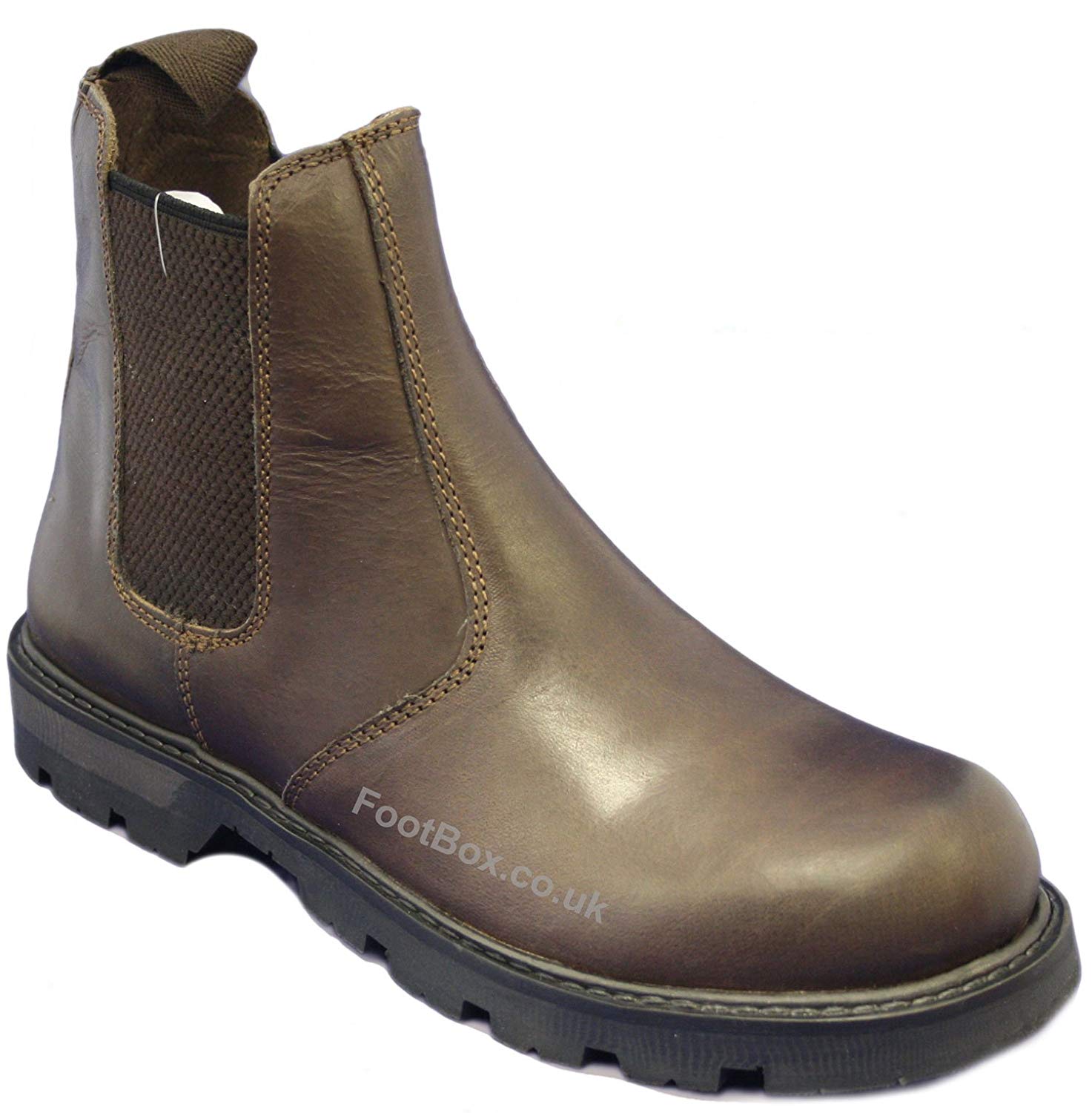 Oaktrak Rocksley Kids Junior Leather Brown Field Derby Dealer Boots ...